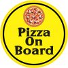 Pizza on Board Vinyl Sticker