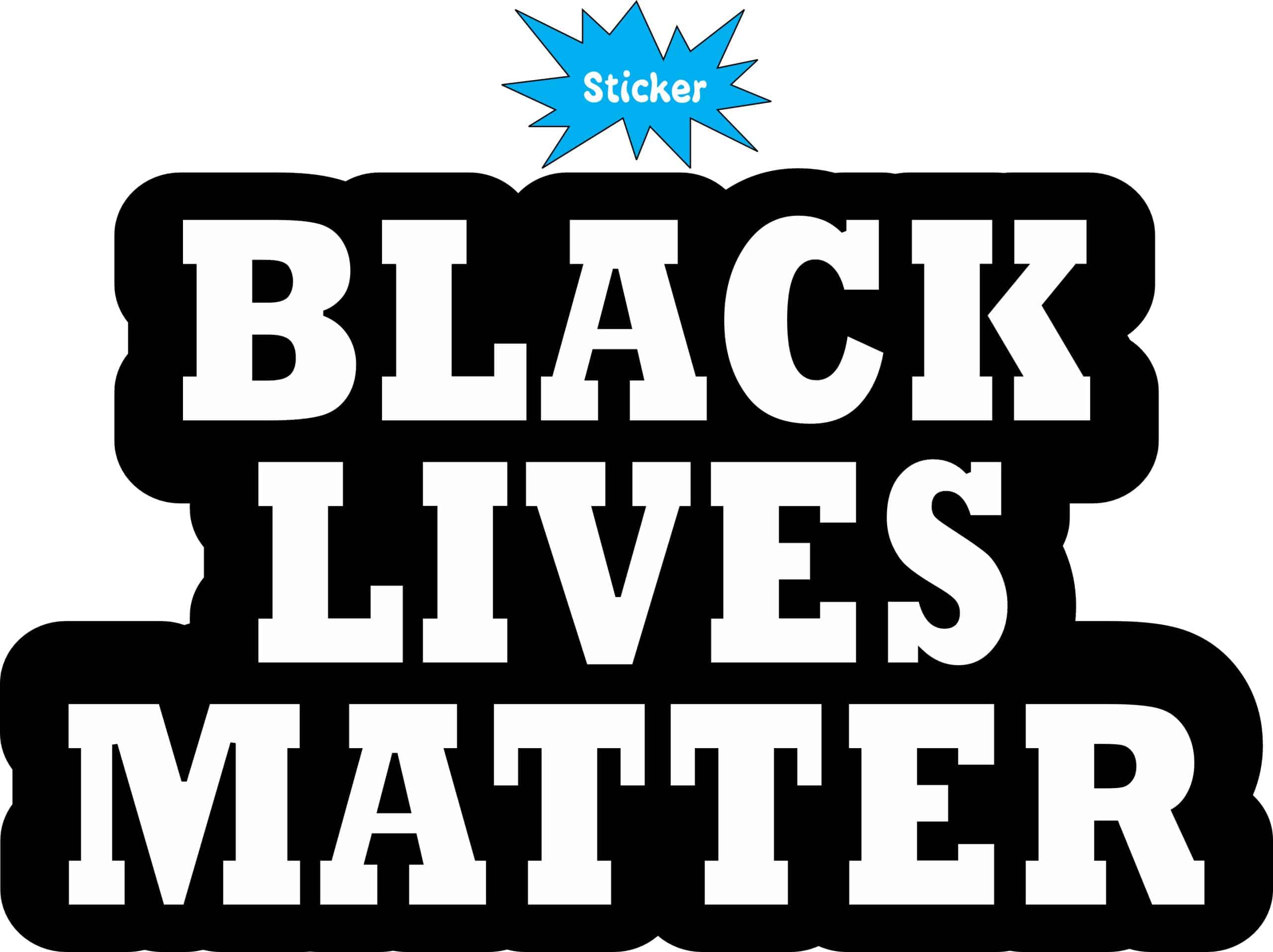 StickerTalk Black Lives Matter Vinyl Sticker, 6.5 inches x 4 inches - Image 2