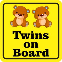 Boy Twins on Board Vinyl Sticker