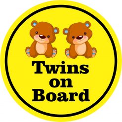 Boy Twins on Board Vinyl Sticker