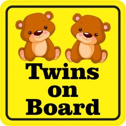 Girl Twins on Board Vinyl Sticker