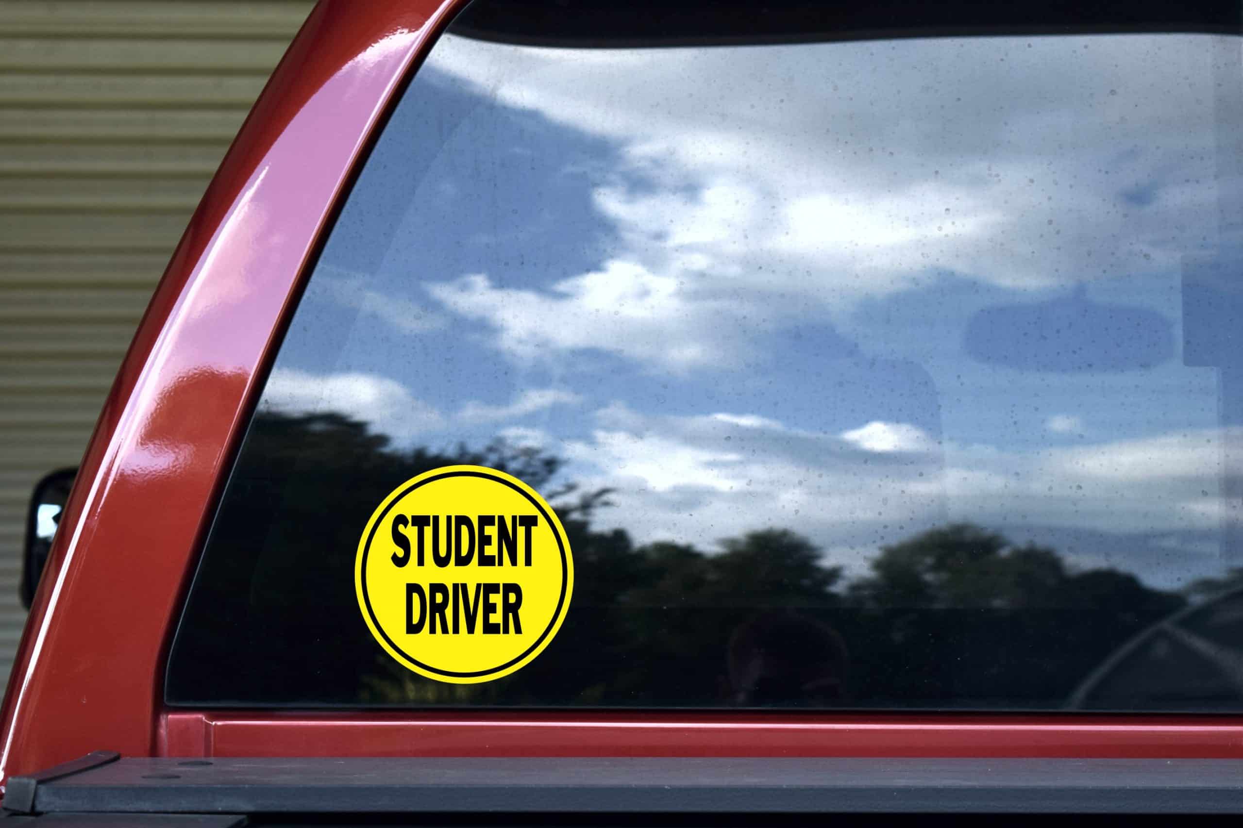 StickerTalk Student Driver Vinyl Sticker, 5 inches x 5 inches - Image 4