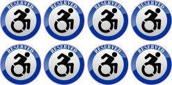 Dynamic Disability Reserved Vinyl Stickers