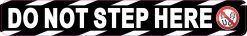 Symbol Do Not Step Here Vinyl Sticker