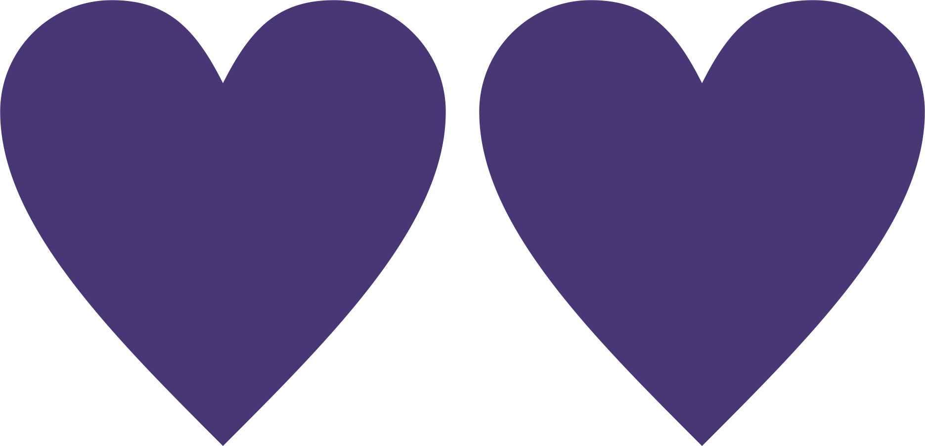 Purple Heart Vinyl Stickers