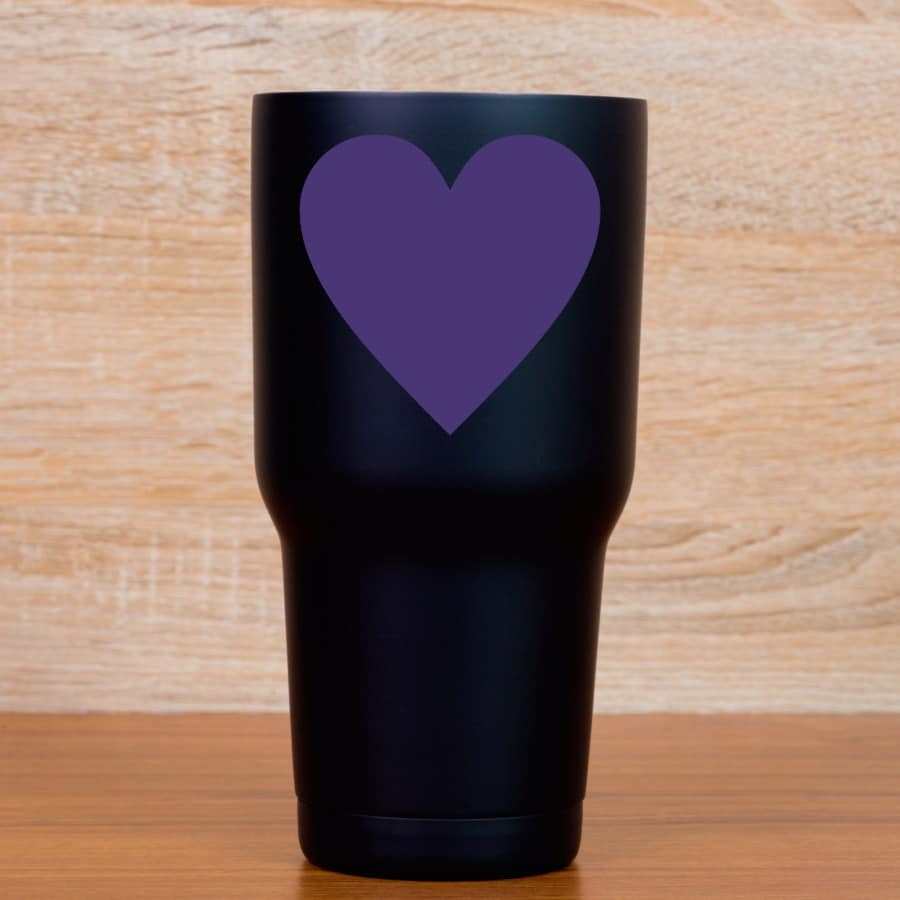 StickerTalk Purple Heart Vinyl Stickers, 3 inches x 3 inches - Image 5