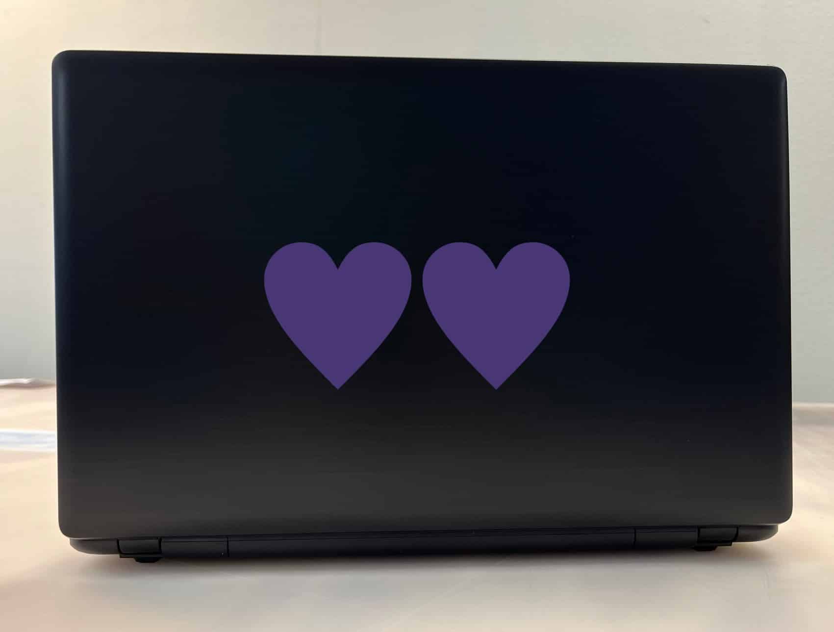 StickerTalk Purple Heart Vinyl Stickers, 3 inches x 3 inches - Image 3