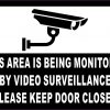 Video Surveillance Vinyl Sticker