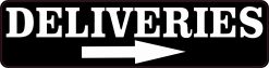 Right Arrow Deliveries Vinyl Sticker