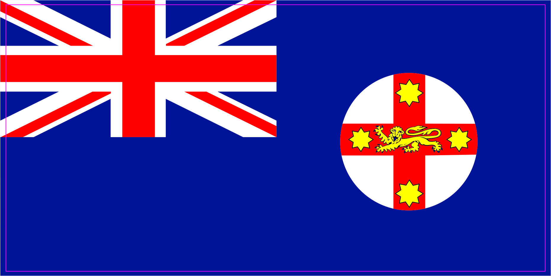 New South Wales Flag Vinyl Sticker