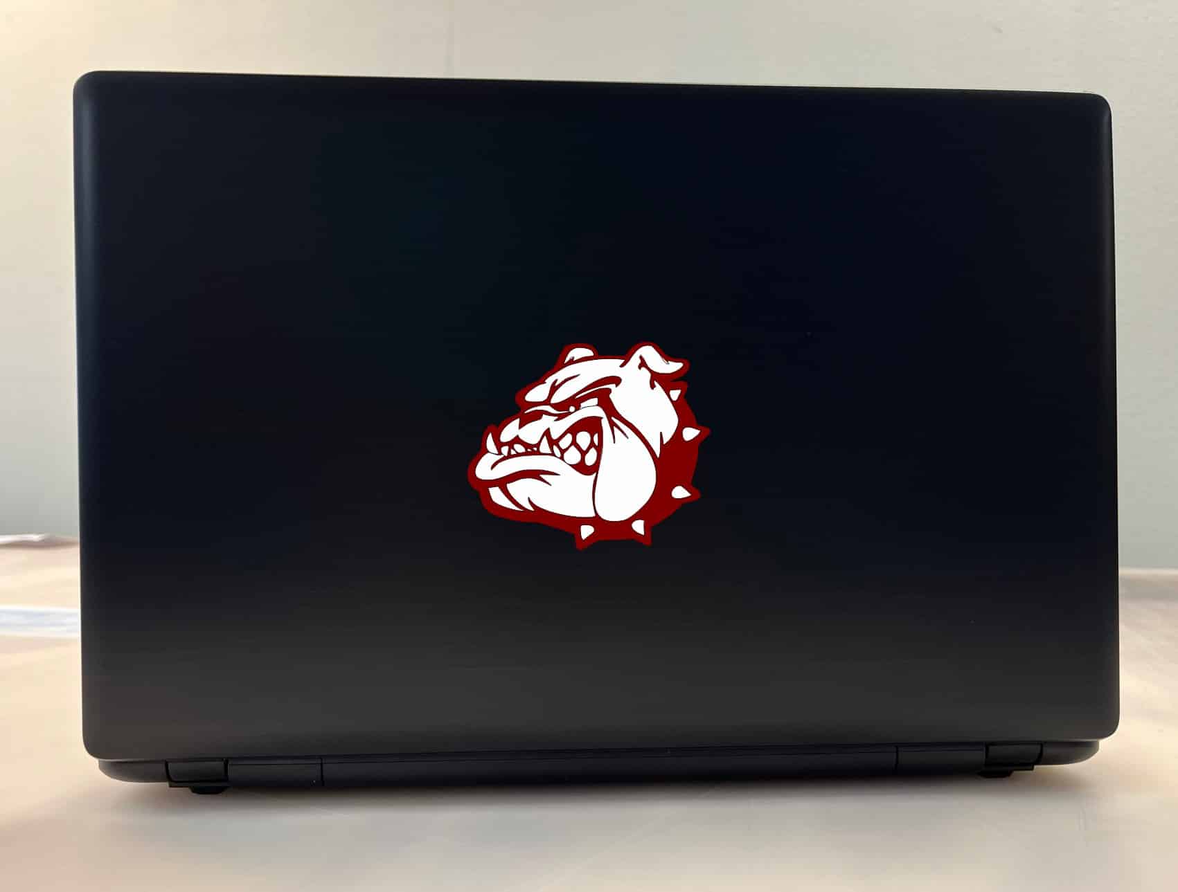 StickerTalk Left Facing Maroon Bulldog Mascot Vinyl Sticker, 3.5 - Image 3