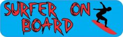 Surfer on Board Vinyl Sticker
