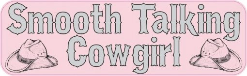 Smooth Talking Cowgirl Vinyl Sticker