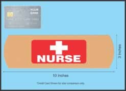10in x 3in Bandage Nurse Vinyl Sticker