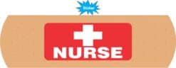 10in x 3in Bandage Nurse Vinyl Sticker