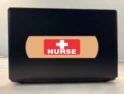 10in x 3in Bandage Nurse Vinyl Sticker