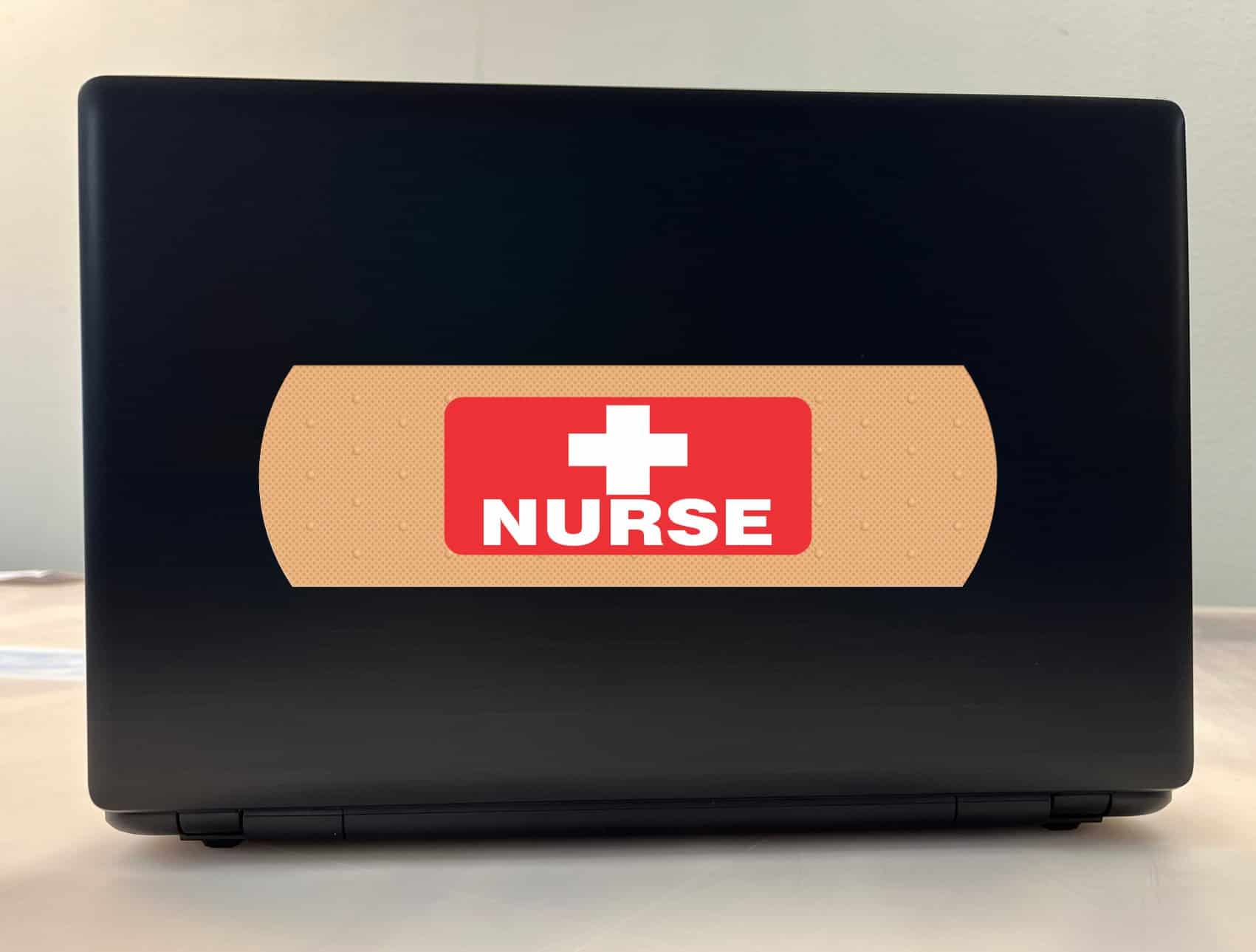 10in x 3in Bandage Nurse Vinyl Sticker