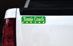 Tennis Coach Vinyl Sticker