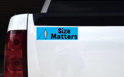  Blue Fishing Size Matters Vinyl Sticker