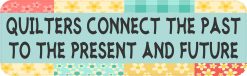 Quilters Connect Past Present Future Vinyl Sticker