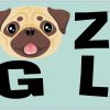 Crazy Pug Lady Vinyl Sticker
