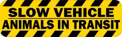Slow Vehicle Animals in Transit Vinyl Sticker