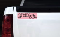 Crazy Duck Lady Vinyl Sticker