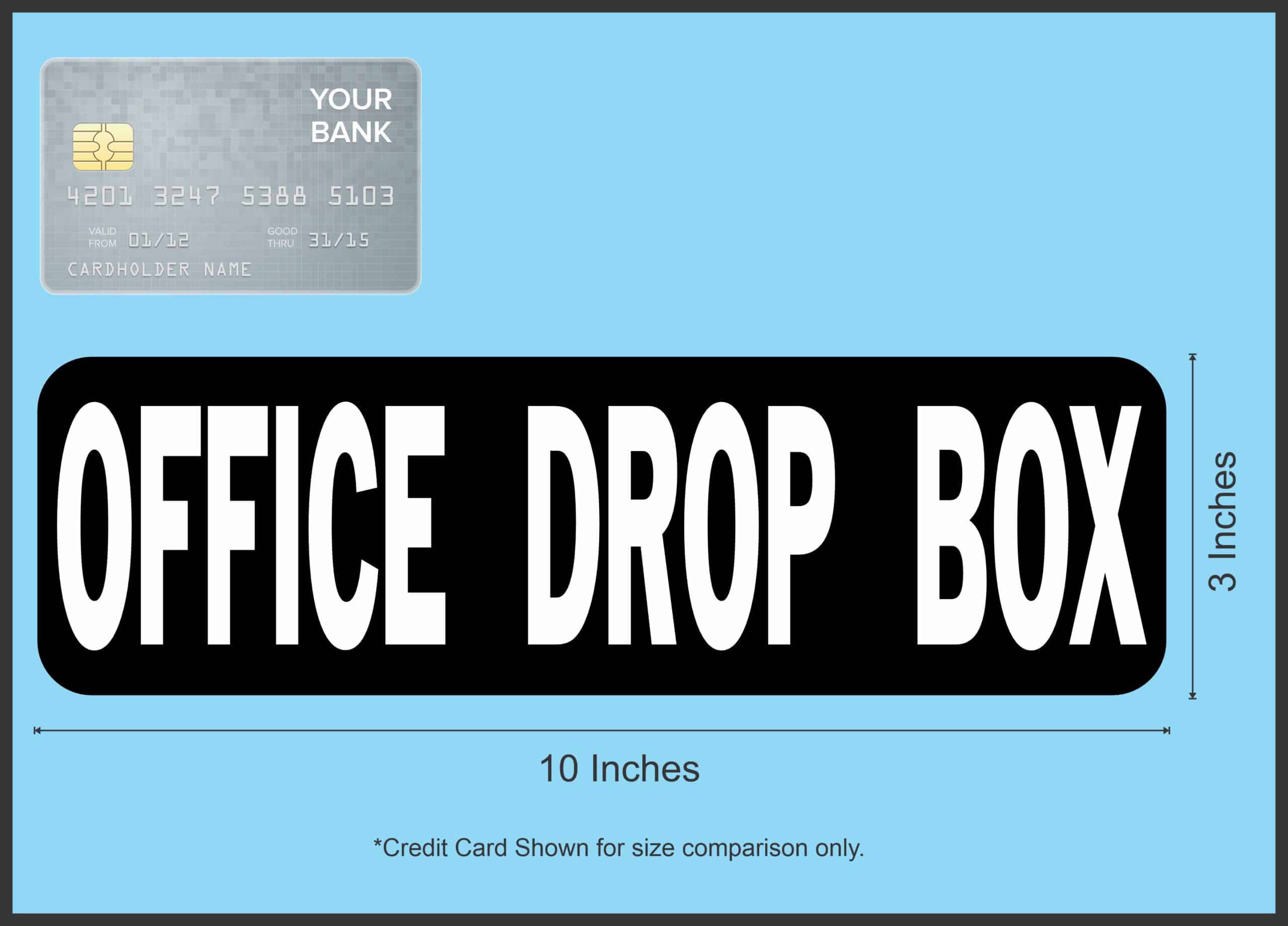 StickerTalk Office Drop Box Magnet, 10 inches x 3 inches - Image 3