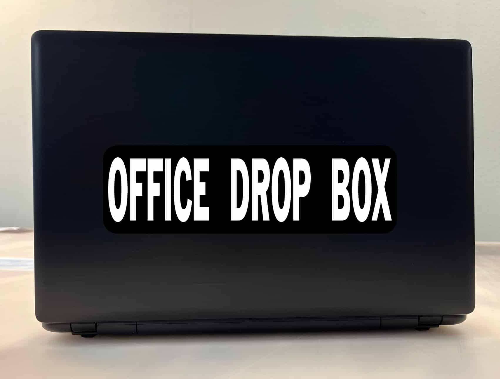 StickerTalk Office Drop Box Vinyl Sticker, 10 inches x 3 inches - Image 3