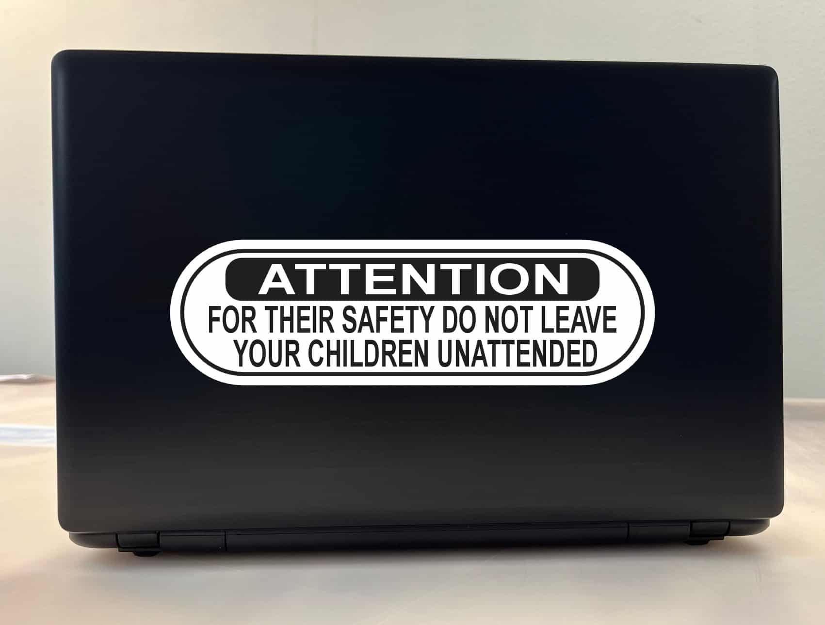 StickerTalk Do Not Leave Children Unattended Vinyl Sticker, 10 i - Image 3
