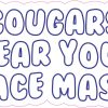 Cougars Wear Your Face Mask Vinyl Sticker