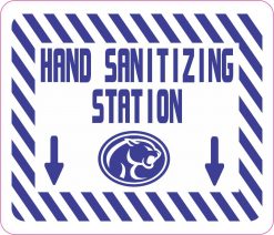 Cougar Hand Sanitizing Station Magnet