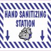 Bulldog Hand Sanitizing Station Vinyl Sticker