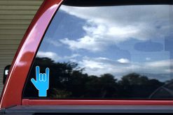 Blue Gradient ASL I Love You Vinyl Sticker
