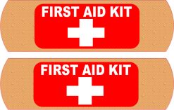 Bandage First Aid Kit Vinyl Stickers
