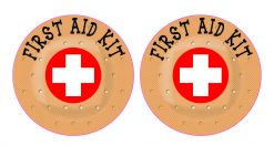 Bandage First Aid Kit Vinyl Stickers