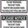 You Are Trespassing Vinyl Stickers