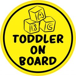 Toddler on Board Vinyl Sticker