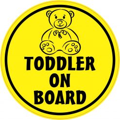 Teddy Bear Toddler on Board Vinyl Sticker