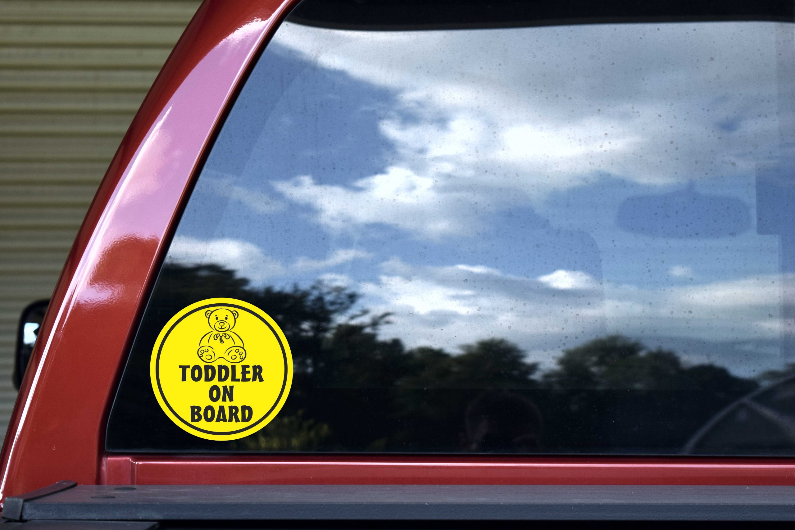 Teddy Bear Toddler on Board Vinyl Sticker