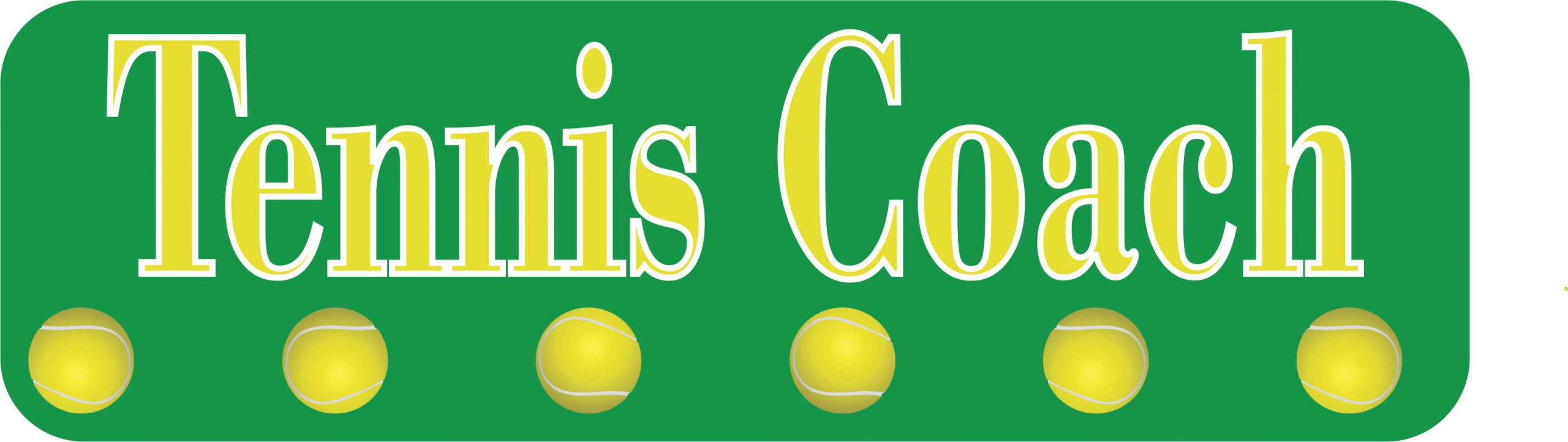 Tennis Coach Vinyl Sticker