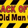Back off Grumpy Old Man on Board Vinyl Sticker