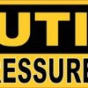 Caution High Pressure Steam Vinyl Sticker