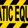 Automatic Equipment Vinyl Sticker