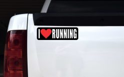 I Love Running Vinyl Sticker
