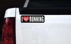 5K I Love Running Vinyl Sticker
