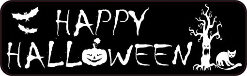 Spooky Happy Halloween Vinyl Sticker