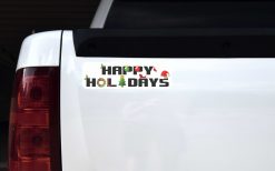 Happy Holidays Vinyl Sticker