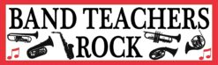 Red Band Teachers Rock Vinyl Sticker