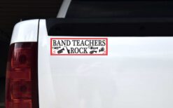 Red Band Teachers Rock Vinyl Sticker